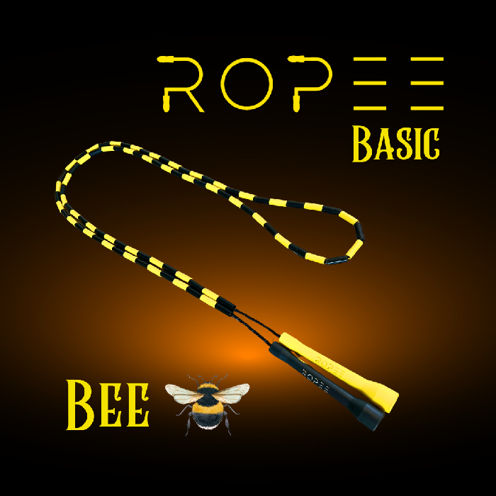 Ropee Bee Jump Rope – Black and yellow, bold and classic